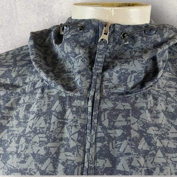Duluth Trading Jacket Women’s 2XL Grabreaker Hooded Nylon Rain Blue UPF 50+ T107 - Picture 2 of 14